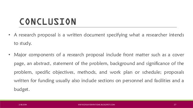 What Is Research Proposal