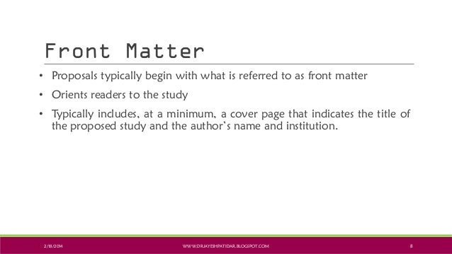 Developing a research proposal pdf