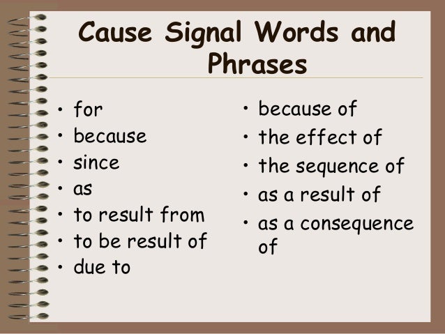 Cause and consequence essay