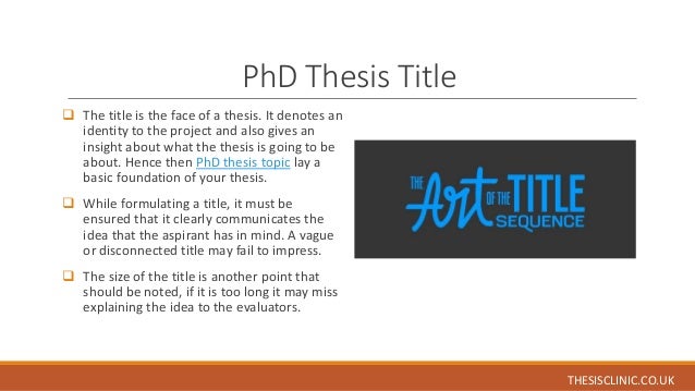 Length of a thesis