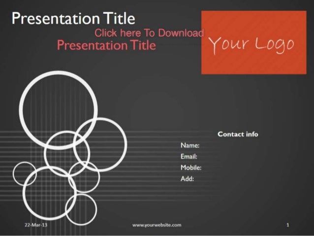 themes for a presentation