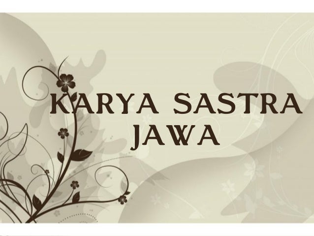 Karya Sastra Jawa