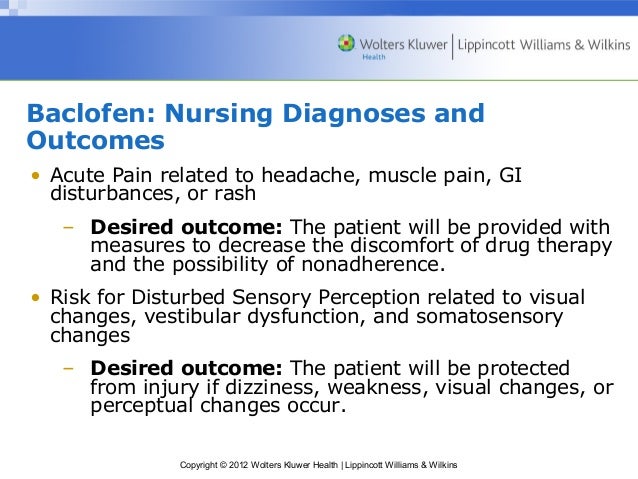 Baclofen Medication Interactions
