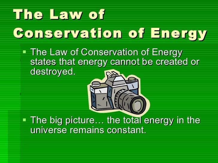 Essay on conservation of energy