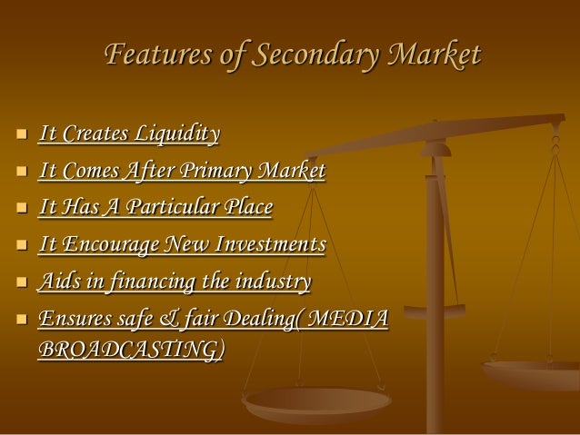 secondary stock market transactions