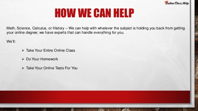 Take my online class