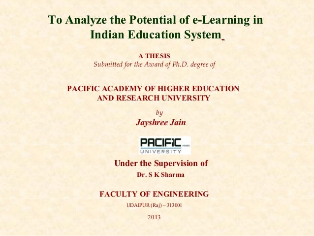 E learning thesis phd