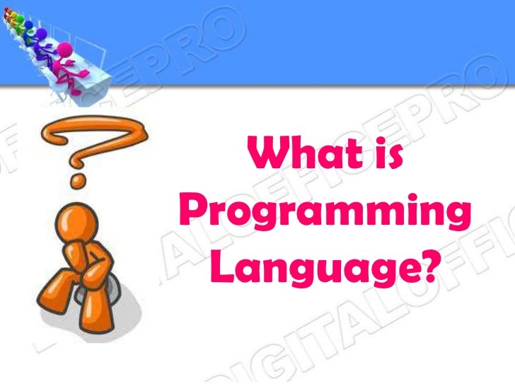 is programming what