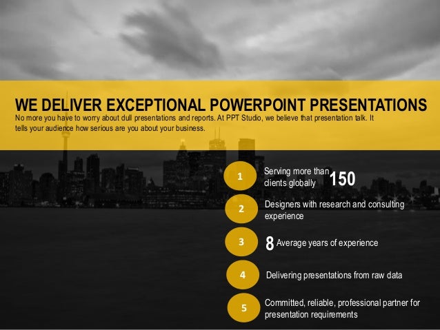Powerpoint presentation writing services