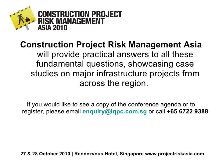 Case study on risk management in construction industry