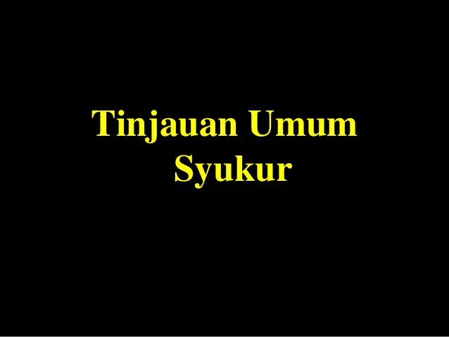 Ppt syukur