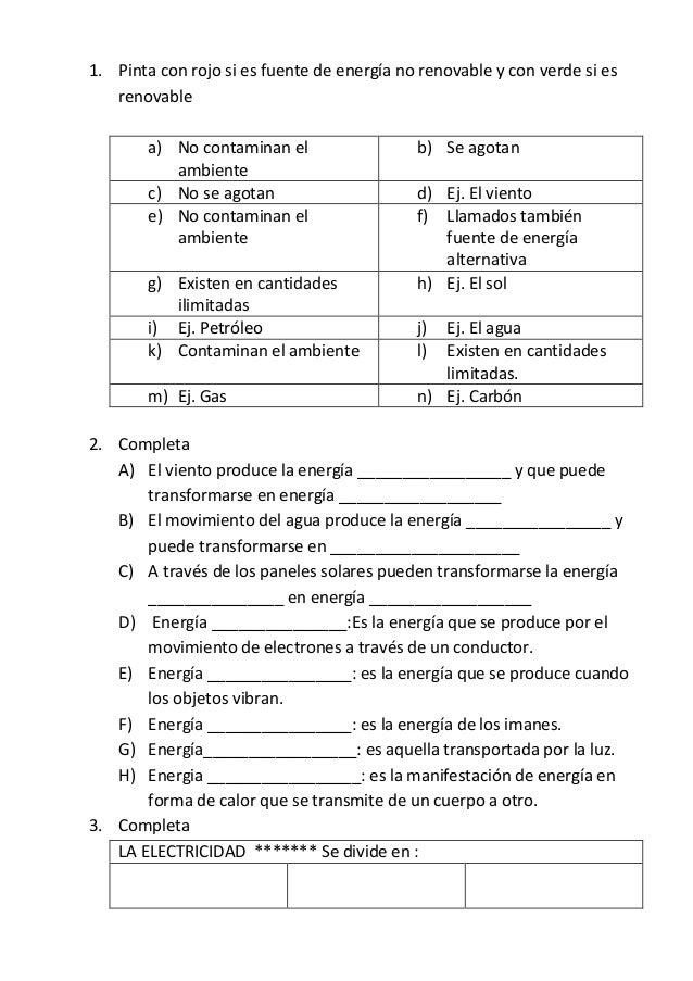 EJERCICIOS DE CIENCIA NATURALES ejercicios de ciencia naturales: