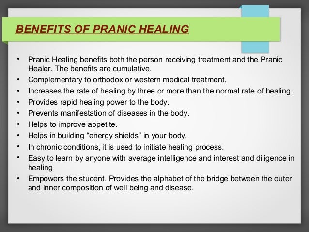 Pranic Healing Benefits
