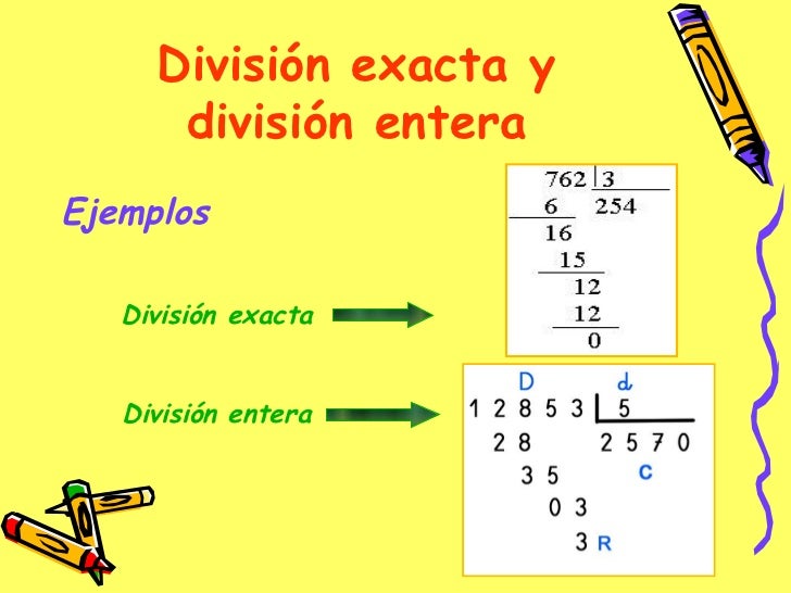 10+ Ejemplos De Divisiones Exactas PNG - Coto
