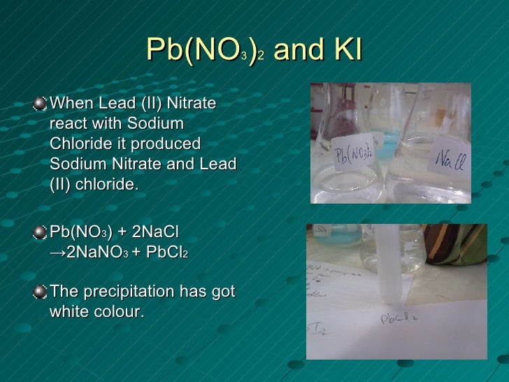 Precipitation react2