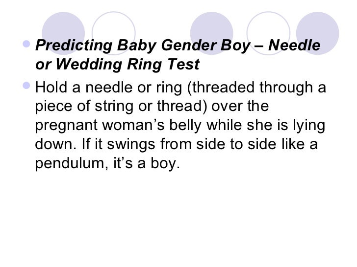 wedding ring baby predictor