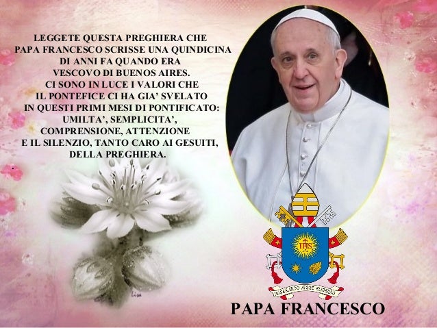 Preghiera Per La Pace Nel Mondo Di Papa Francesco Preghiera di papa_francesco