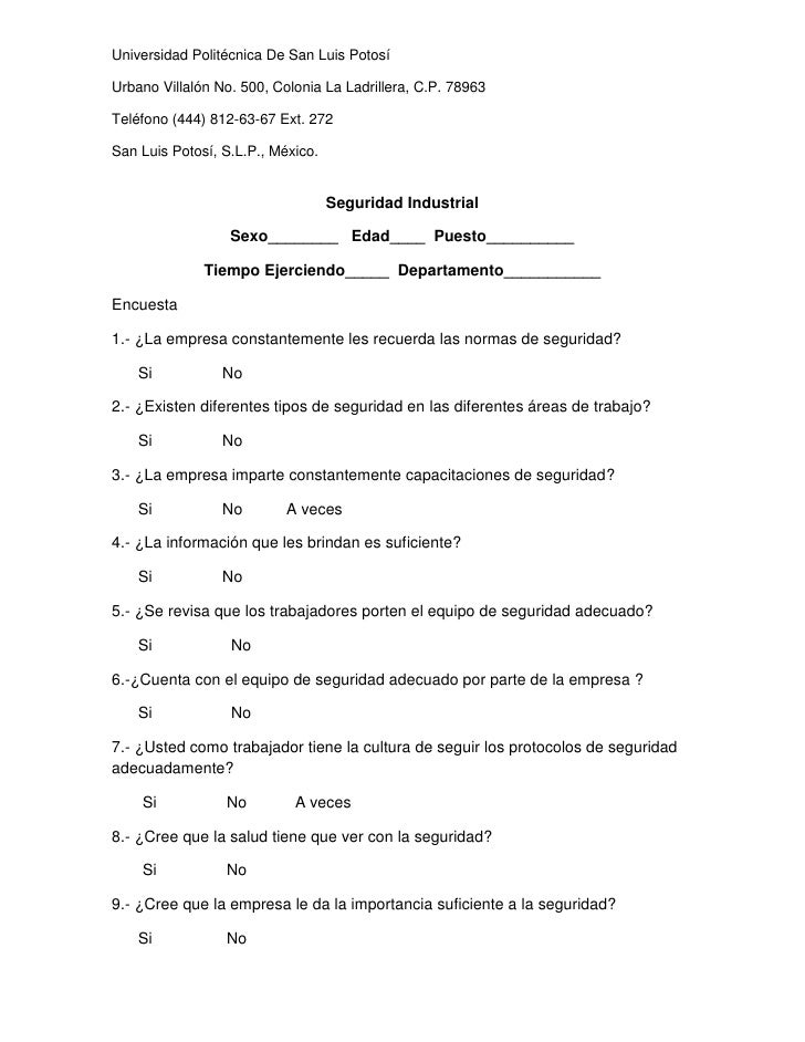 preguntas entrevista de trabajo mexico preguntas de encuesta y entrevista seguridad industrial preguntas entrevista de trabajo mexico preguntas de encuesta y entrevista seguridad industrial