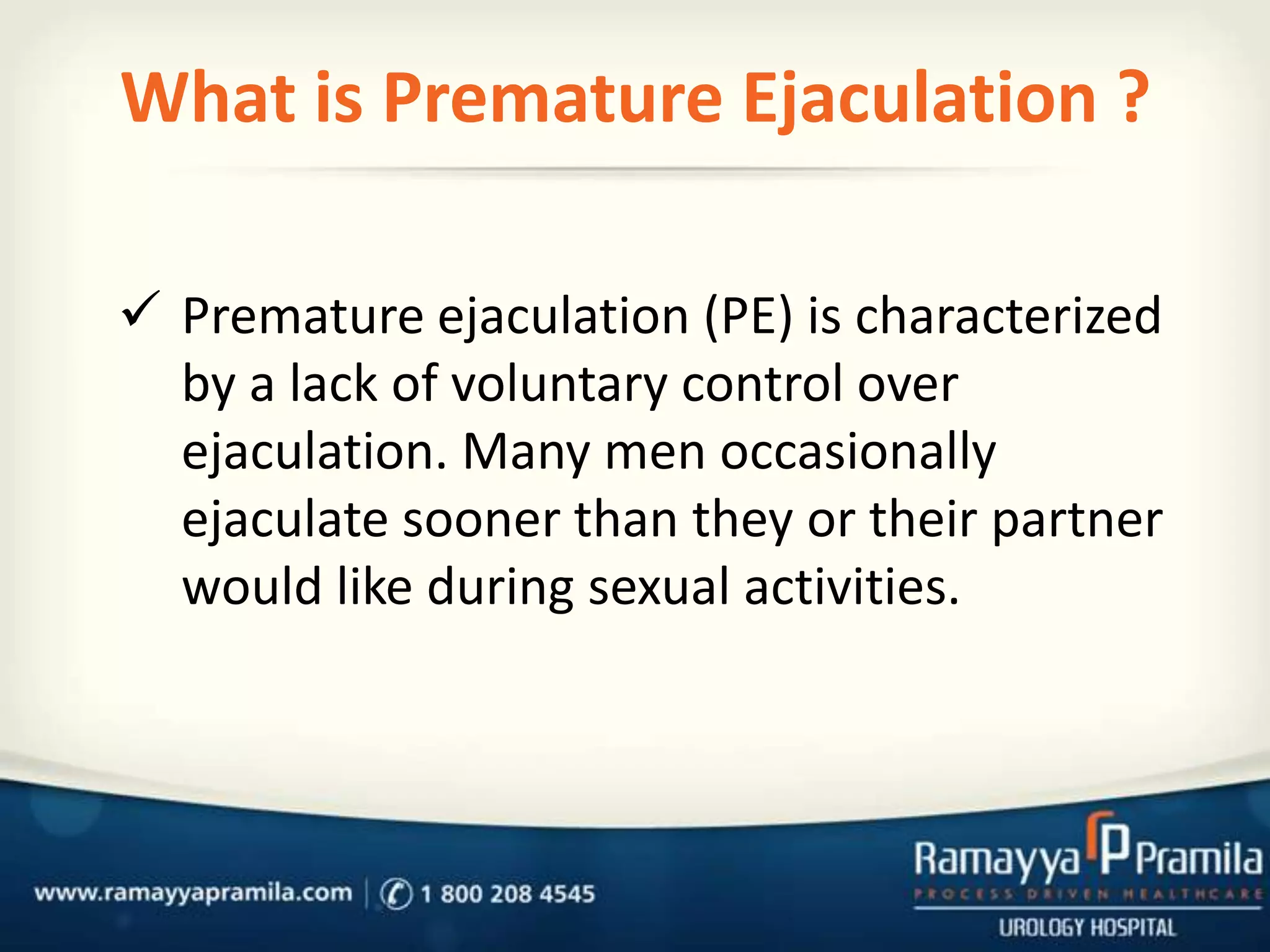 Pre Mature Ejaculation PPTX