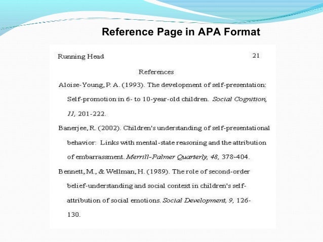 Preparing the list of references