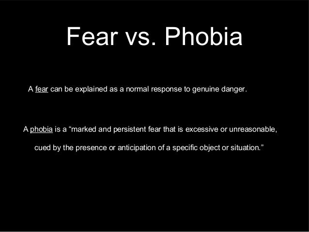 Kinds of phobias