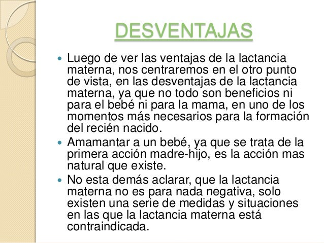 La Lactancia Materna