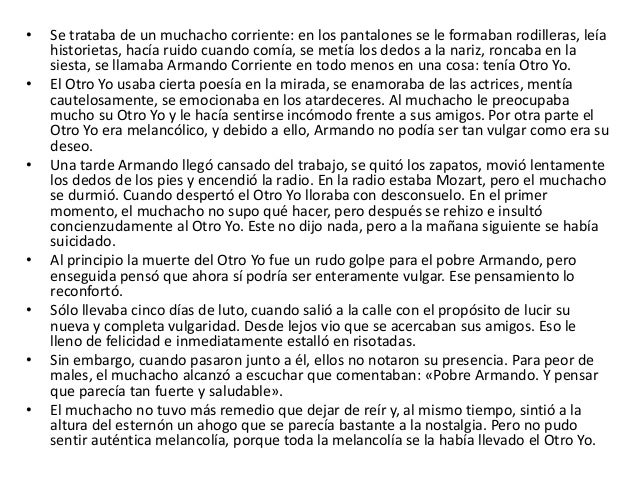 El otro yo, Mario Benedetti