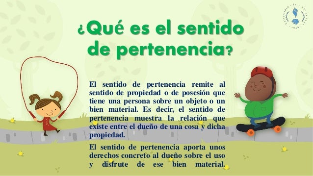 SENTIDO DE PERTENENCIA