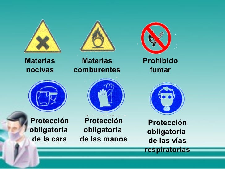 Materias nocivas Materias comburentes Protección obligatoria de la cara Protección obligatoria de las vías respiratorias...