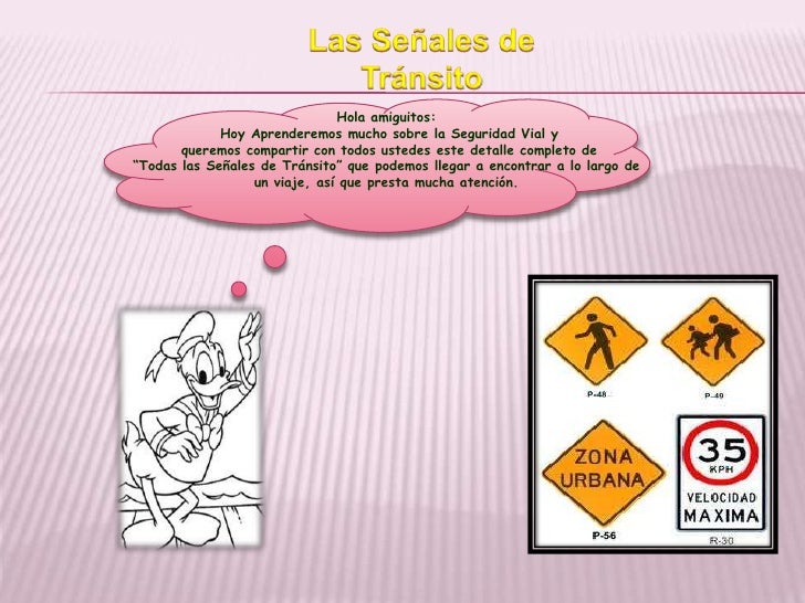 Presentación de power point las señales de tránsito Presentación de power point las señales de tránsito