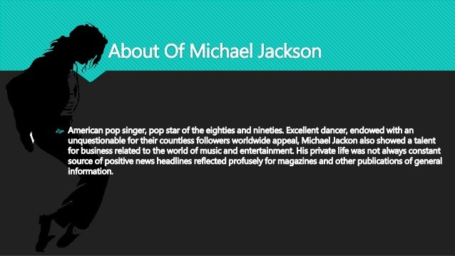 Presentación Biografia en ingles ''michael jackson''