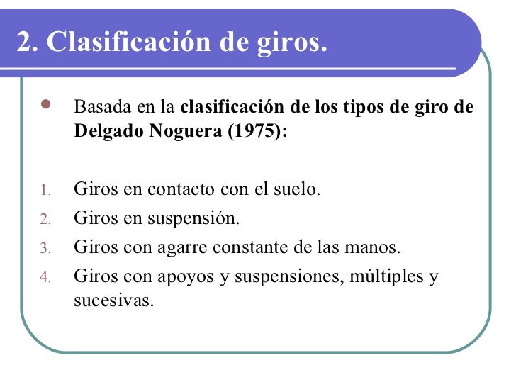 Presentación giros