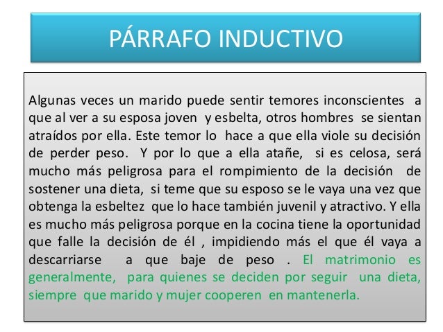 Presentación párrafo