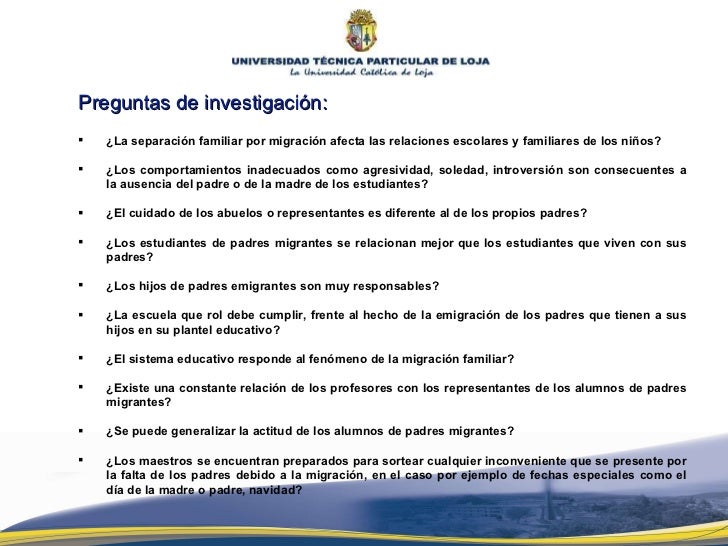 preguntas para familiares de migrantes presentaci 211 n tesis estudio sobre las familias migrantes y preguntas para familiares de migrantes presentaci 211 n tesis estudio sobre las familias migrantes y