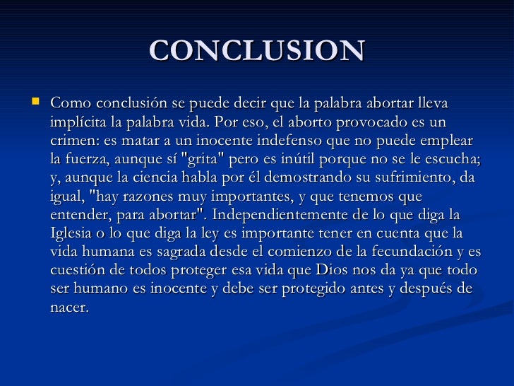 El aborto