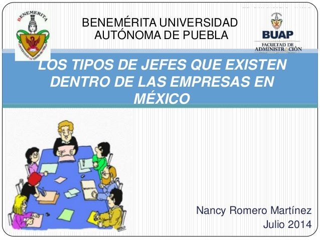 LOS TIPOS DE JEFES QUE EXISTEN DENTRO DE LAS EMPRESAS EN MÉXICO LOS TIPOS DE JEFES QUE EXISTEN DENTRO DE LAS EMPRESAS EN MÉXICO