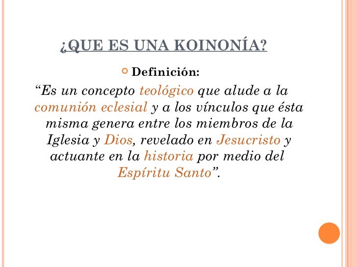 Presentacion koinonias