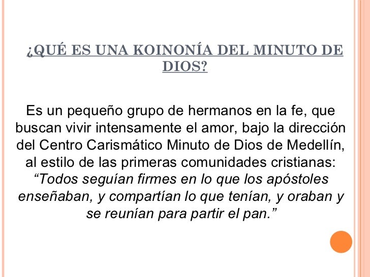Presentacion koinonias