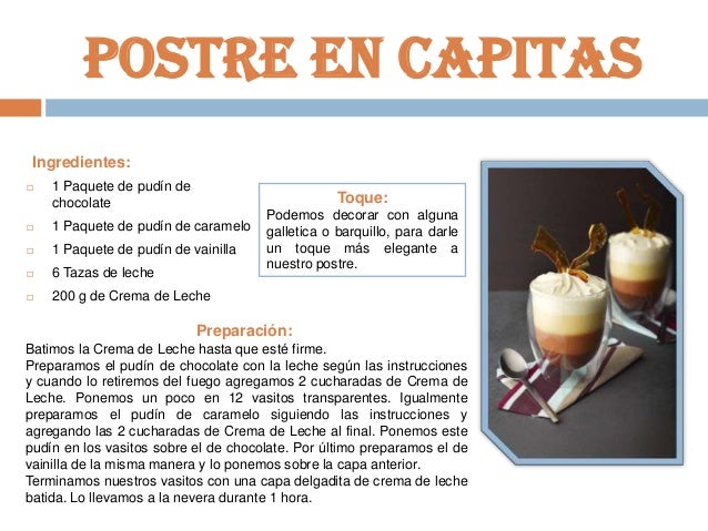 Postres Con Leche De Vaca Pura