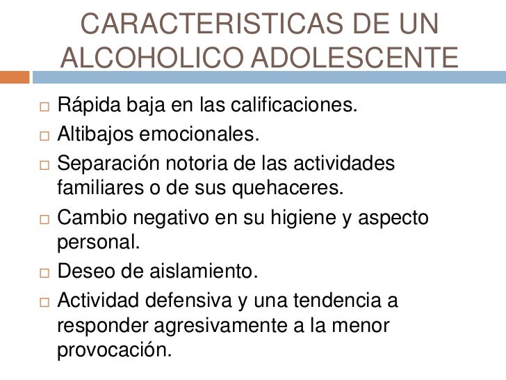 Los temas para las presentaciones el alcoholismo