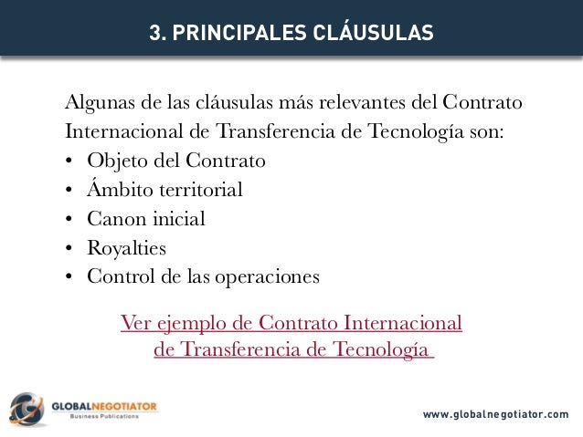 CONTRATO DE TRANSFERENCIA DE TECNOLOGÍA - Modelo de Contrato y Ejemplo