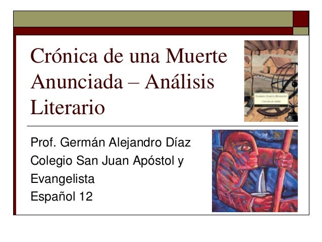 Comentario Critico Cronica De Una Muerte Anunciada es.slideshare.net