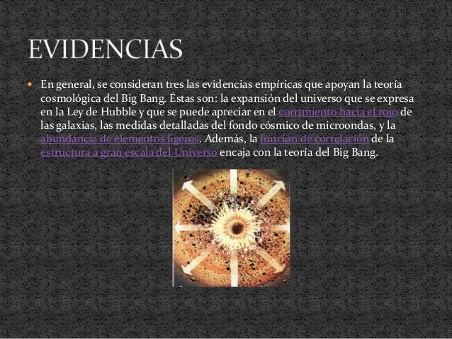 Presentacion del big bang