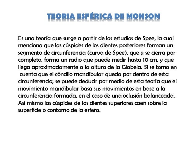 Teoria esferica de monson