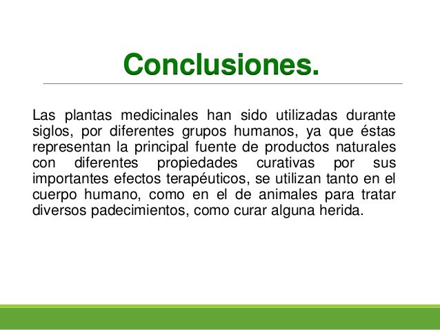 Plantas medicinales