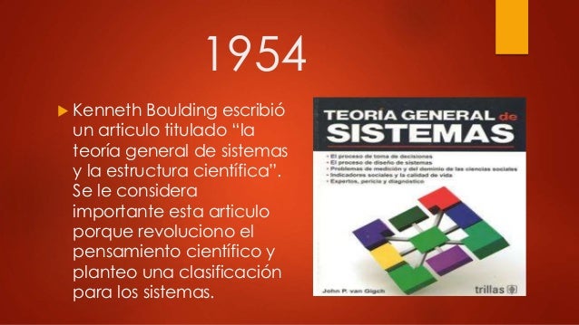 Kenneth Boulding: aporte al enfoque sistemico