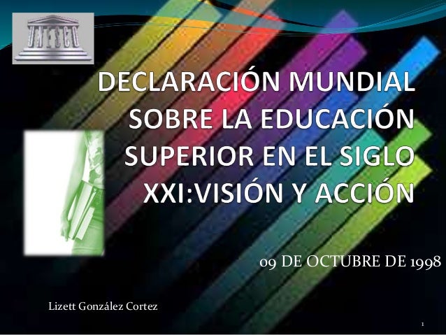 DECLARACION MUNDIAL declaracion mundial:
