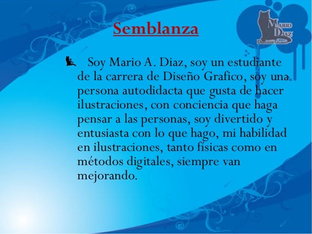 Presentacion semblanza blogspot