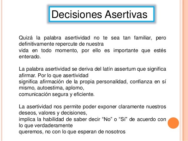 Presentación toma de decisiones