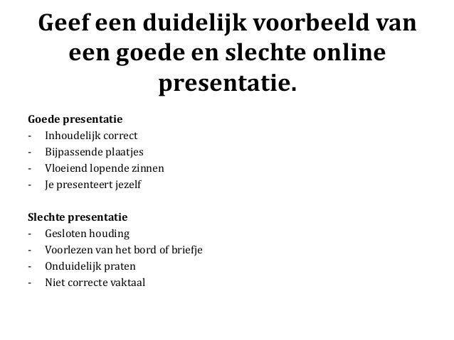 Presentatie samenwerken